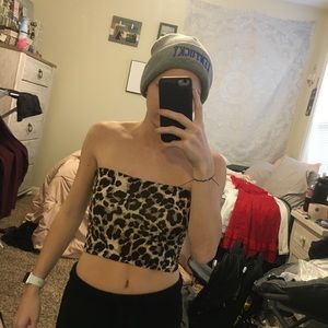 Cheetah tube top